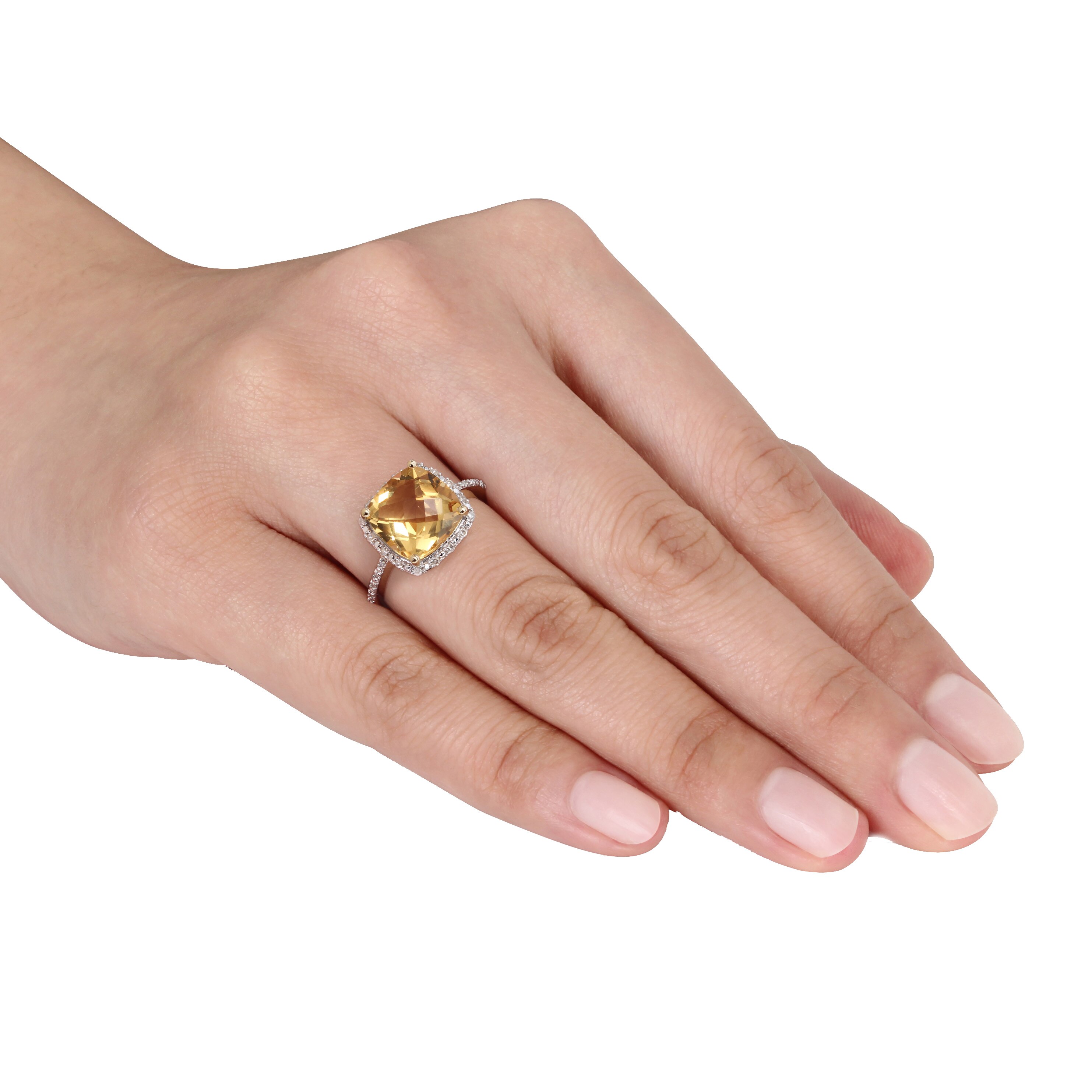 Jewellery - Rings - Halo - Sophia B 10K Yellow Gold Citrine