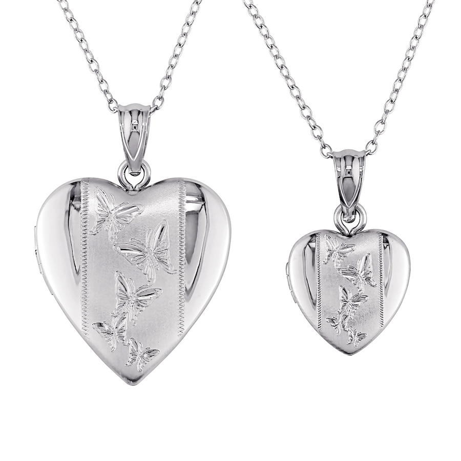 Image 619626.jpg, Product 619-626 / Price $167.99, CUTIE PIE Sterling Silver Mommy & Me Heart Locket Pendant with Chain Set from Cutie Pie Jewels on TSC.ca's Jewellery department