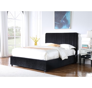 Brassex Platform Bed with Lift Storage