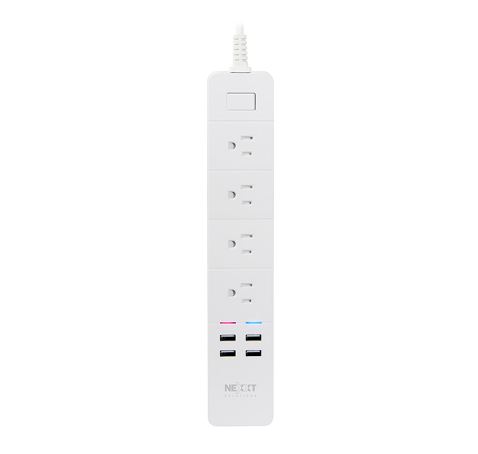 Image 622534.jpg, Product 622-534 / Price $49.99, Nexxt Smart Home Wi-Fi Power 4-Plug Strip with 4 USB Ports from Nexxt on TSC.ca's Electronics department