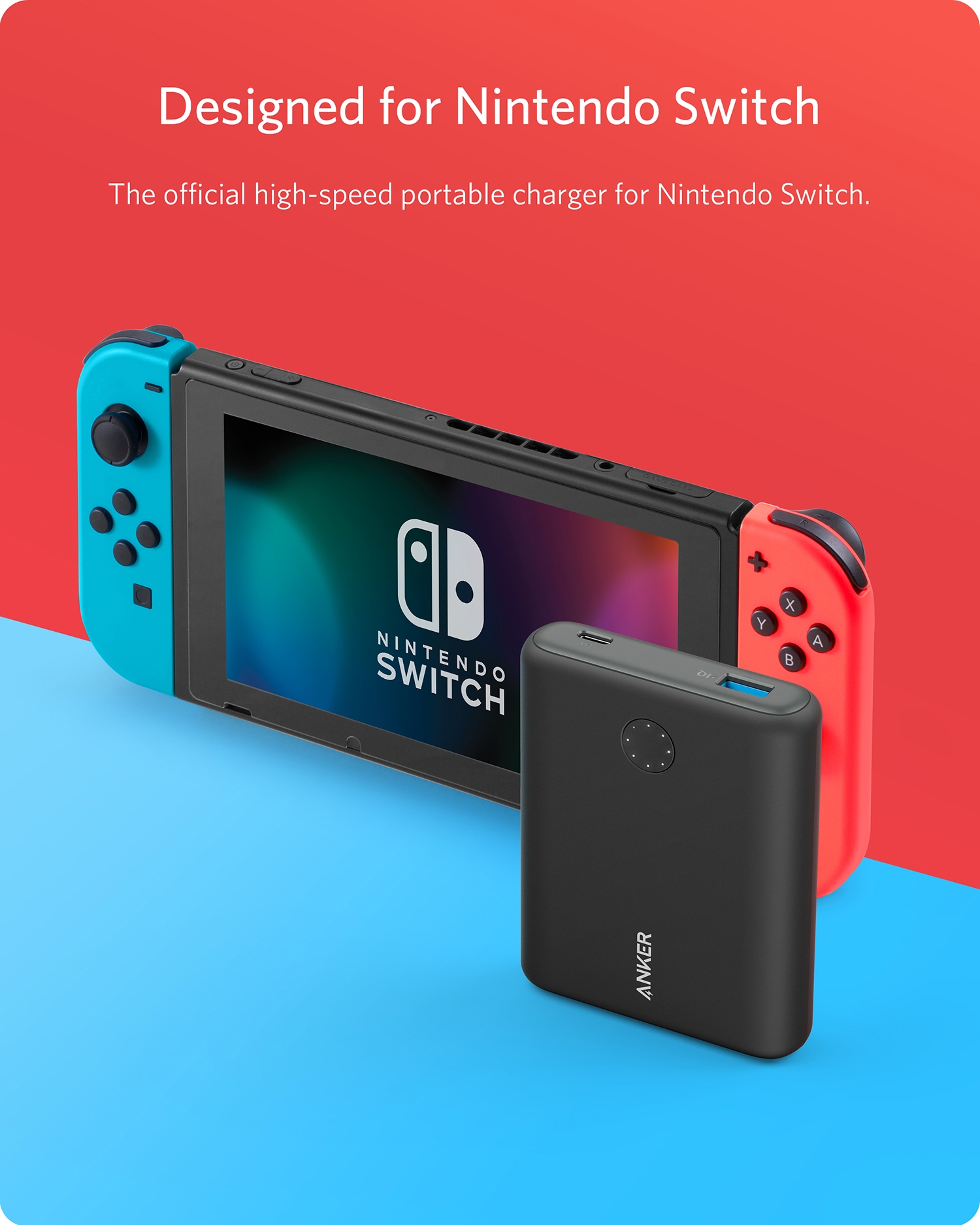 Anker PowerCore 13,400 mAh Powerbank Nintendo Switch Edition - TSC.ca