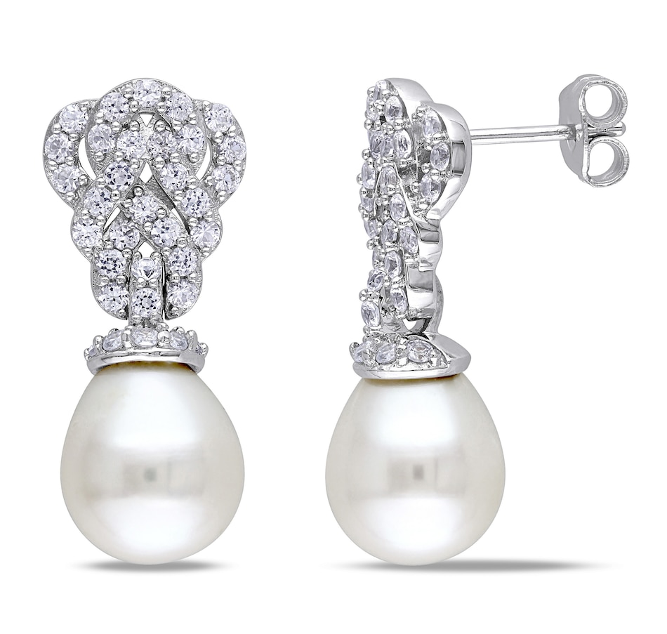 Jewellery - Earrings - Drop Earrings - AMOUR Pearls Sterling Silver 9-9 ...