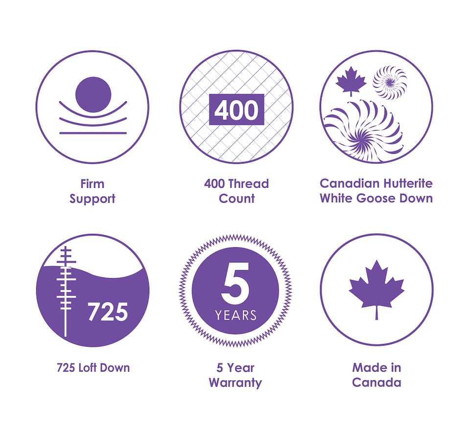 Image 625020_ALTMORE4.jpg, Product 625-020 / Price $380.00 - $500.00, Canadian Down & Feather Hutterite Goose Down Pillow (Firm) from Canadian Down & Feather on TSC.ca's Home & Garden department