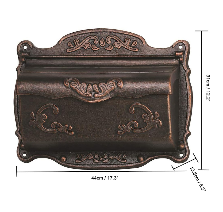 Image 625116_ALTMORE502.jpg, Product 625-116 / Price $162.00, Fine Art Lighting Aluminum Mailbox Box from Fine Art Lighting on TSC.ca's Home & Garden department