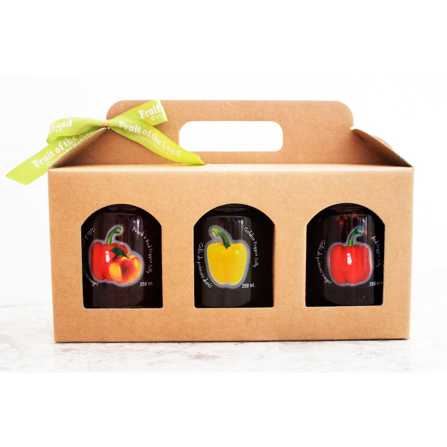 Image 625253.jpg, Product 625-253 / Price $43.99, Kurtz Orchards Pepper Jelly Collection in Gift Box from Fruit of the Land on TSC.ca's Kitchen department