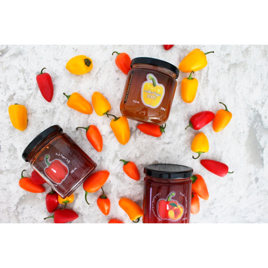Image 625253_ALTMORE4.jpg, Product 625-253 / Price $43.99, Kurtz Orchards Pepper Jelly Collection in Gift Box from Fruit of the Land on TSC.ca's Kitchen department