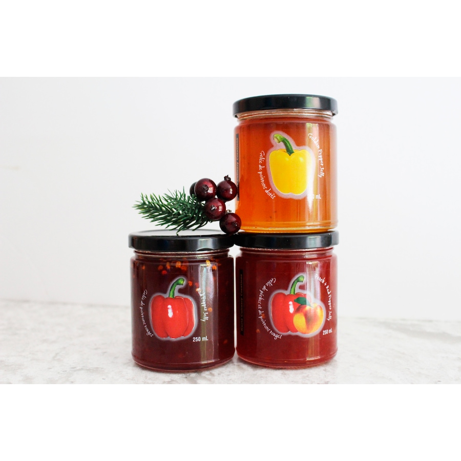Image 625253_ALTMORE5.jpg, Product 625-253 / Price $43.99, Kurtz Orchards Pepper Jelly Collection in Gift Box from Fruit of the Land on TSC.ca's Kitchen department