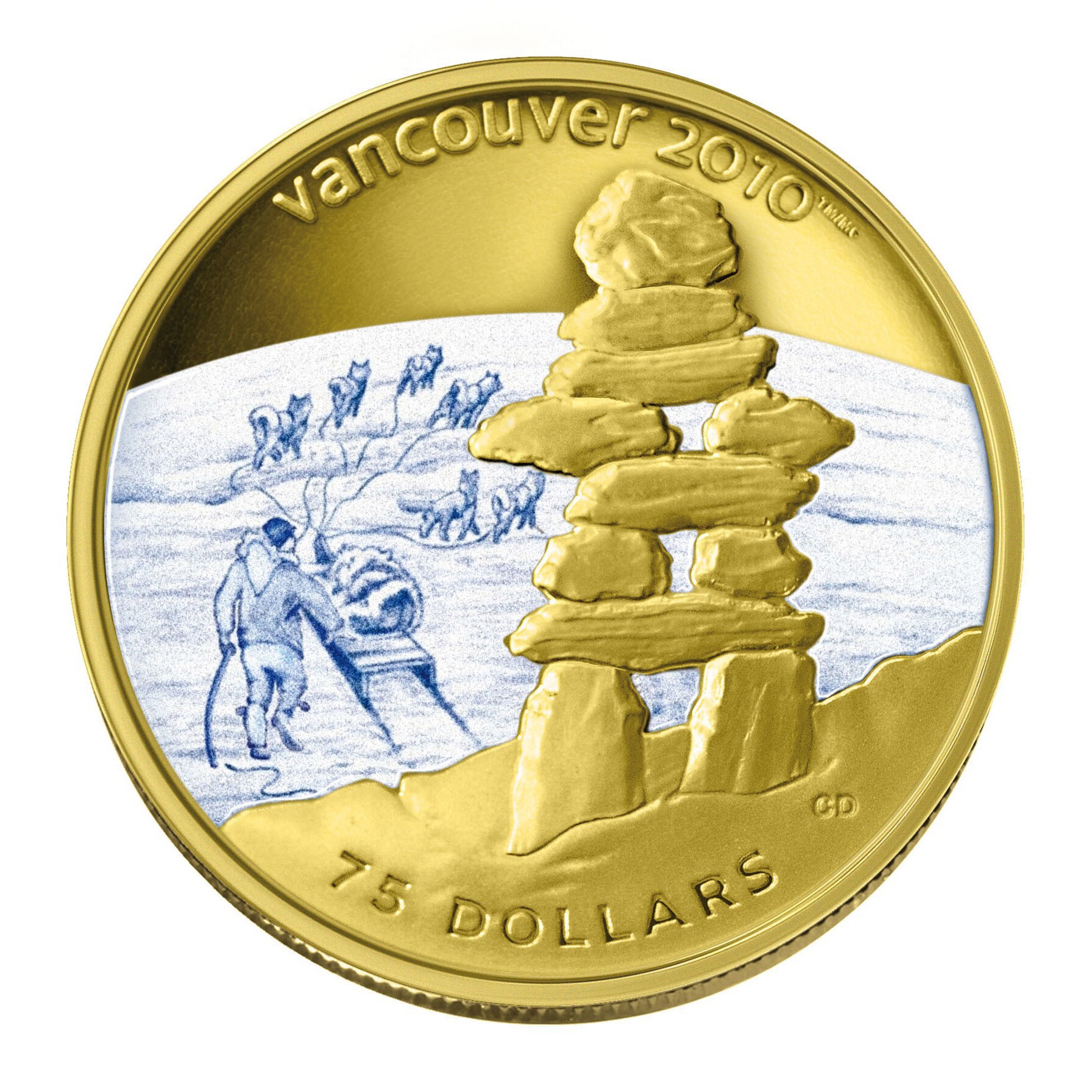 Coins - Canadian Mint Products - 2008 $75 Vancouver Olympic Winter