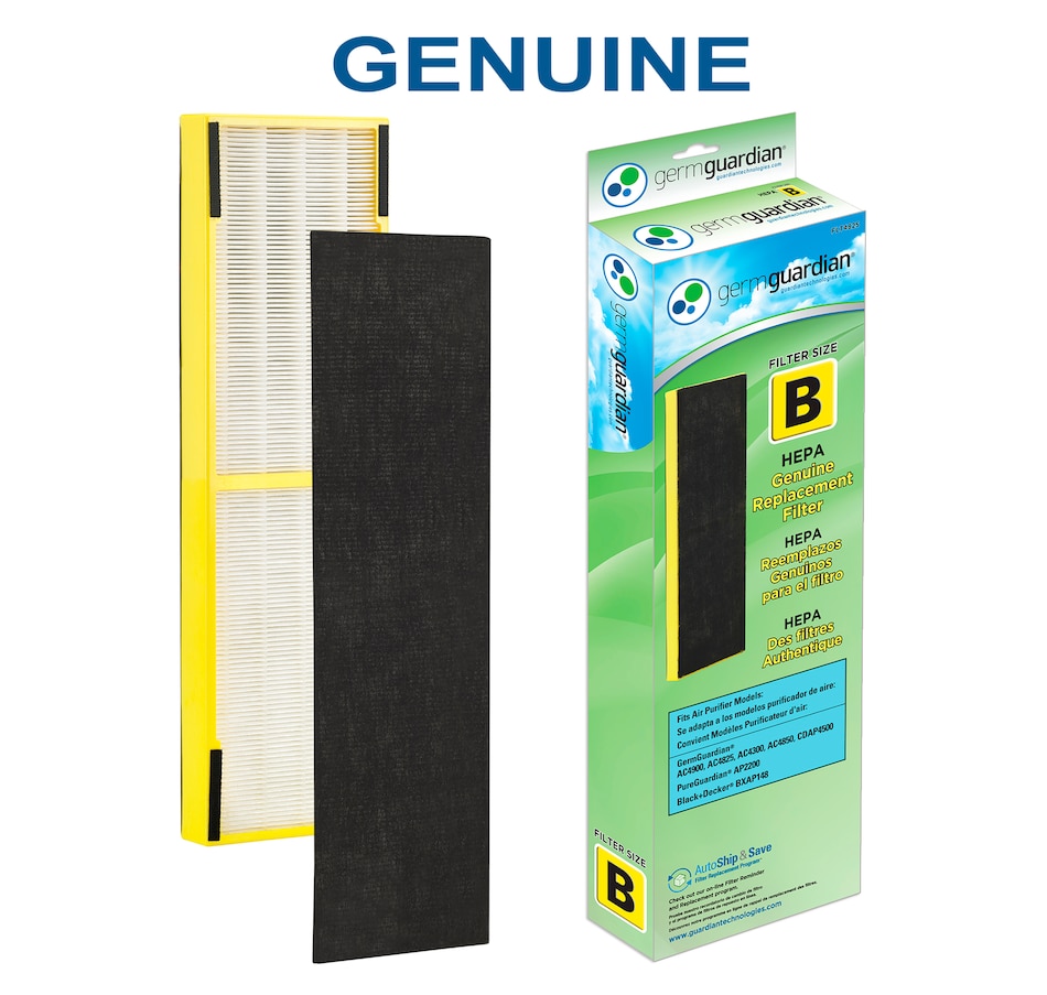 Image 625319.jpg, Product 625-319 / Price $29.95, GermGuardian Filter-B True HEPA GENUINE Filter for Air Purifier Series from Guardian Technologies on TSC.ca's Home & Garden department