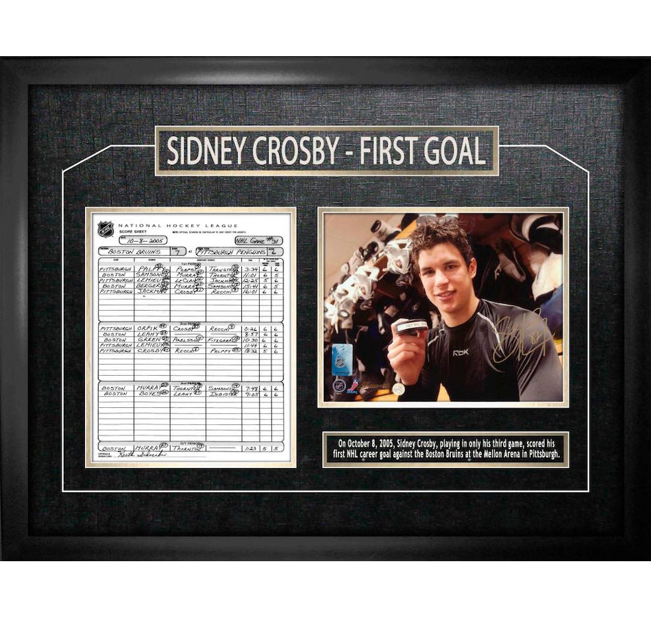 tsc.ca Frameworth Sidney Crosby Signed 8" x 10" Etched Mat Penguins