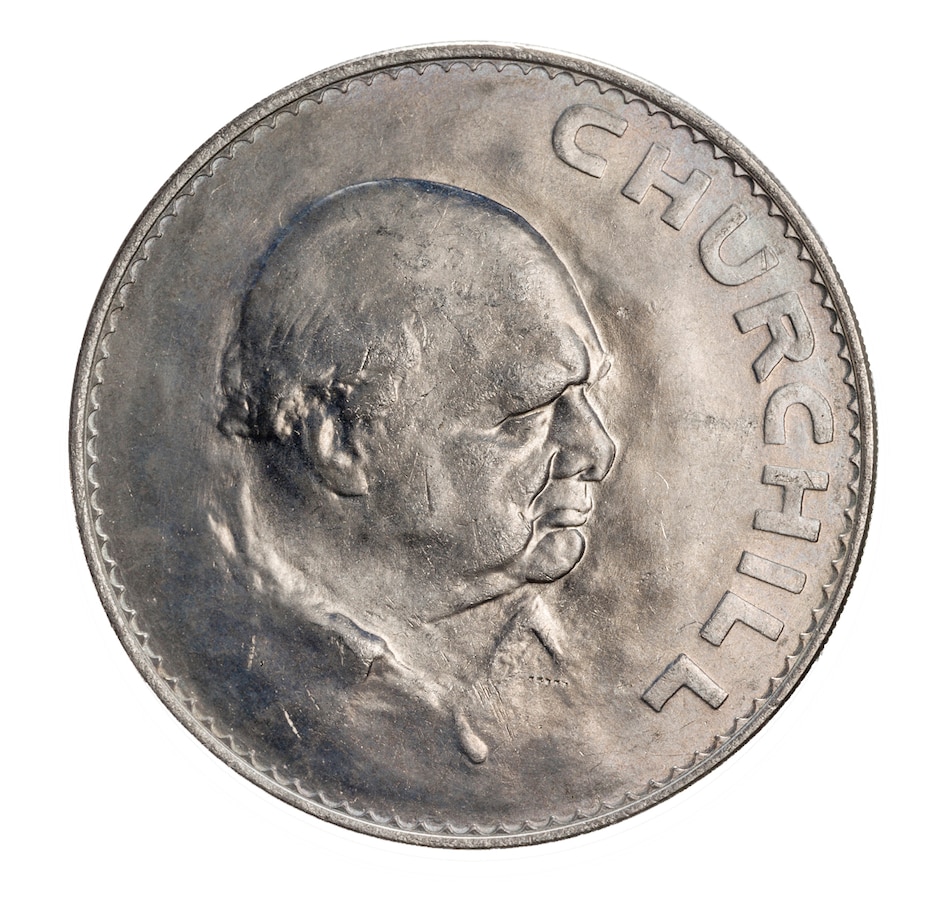 Image 625369_ALTMORE6.jpg, Product 625-369 / Price $999.95, 2019 $100 Fine Silver Coin The Roaring Lion plus Original 1965 Sir Winston Churchill Crown from Royal Canadian Mint (RCM) on TSC.ca's Coins department