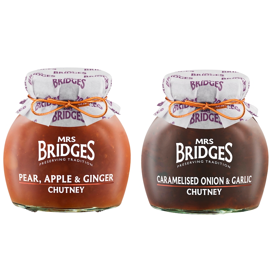 Image 625390.jpg, Product 625-390 / Price $29.99, Mrs. Bridges Caramelized Onion and Garlic and Pear, Apple and Ginger Chutney from Olive Moi on TSC.ca's Kitchen department
