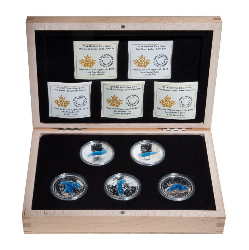 Coins World Coins 2015 20 The Great Lakes 5 Coin Set with