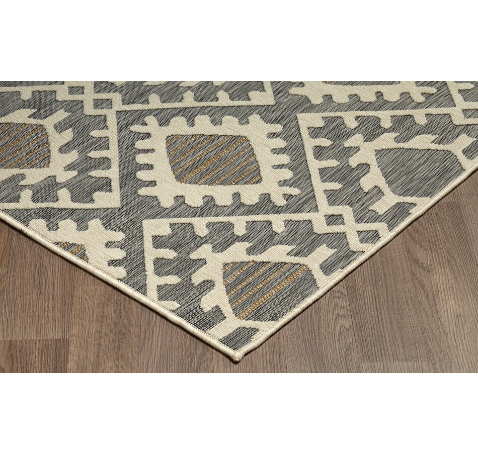 Home & Garden Décor Rugs & Mats Area Rugs Viana Indoor/Outdoor Moroccan Diamond Grey
