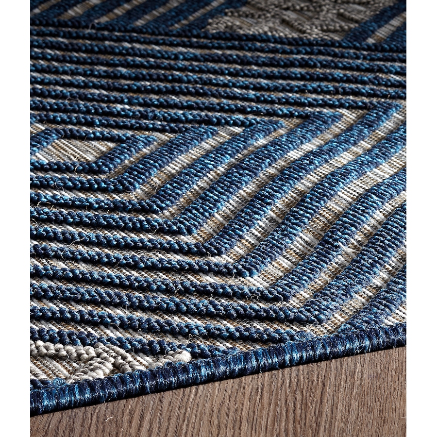 Image 625572_ALTMORE1.jpg, Product 625-572 / Price $96.00, Viana Indoor/Outdoor Modern Geometric Diamond Navy Grey Rug from Viana Inc on TSC.ca's Home & Garden department