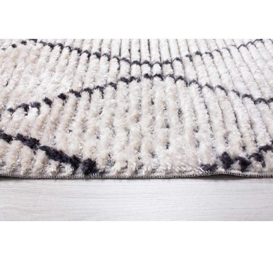 Image 625573_ALTMORE3.jpg, Product 625-573 / Price $60.00 - $130.00, Viana Anthracite Grey Beige Moroccan Diamond Fringed Rug from Viana Inc on TSC.ca's Home & Garden department