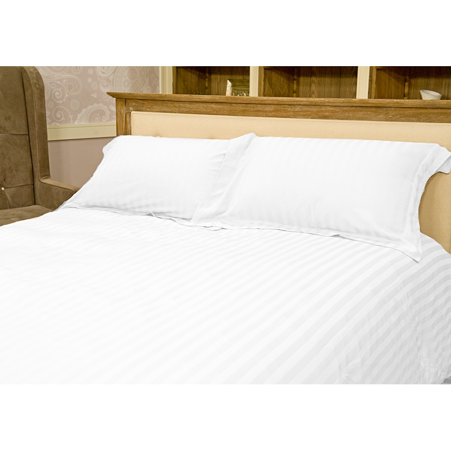 Image 627115_WHT.jpg, Product 627-115 / Price $189.99 - $229.99, Rayon from Bamboo Stripe Duvet Cover from Maholi on TSC.ca's Home & Garden department
