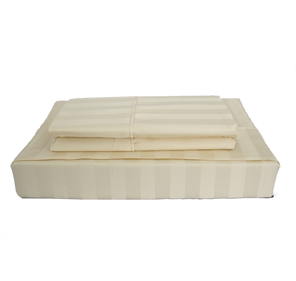 Image 627116_BGE.jpg, Product 627-116 / Price $179.99 - $249.99, Maholi Bamboo Stripe 310 Thread Count Sheet Set from Maholi on TSC.ca's Home & Garden department
