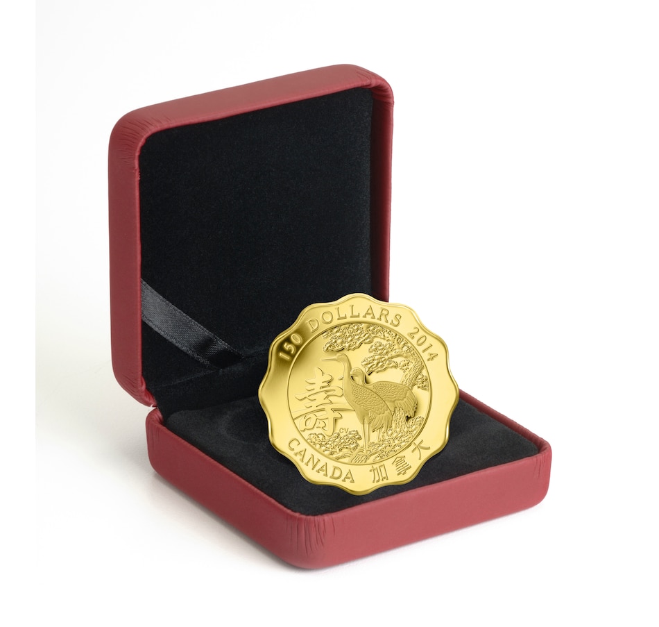 Image 627143_ALTMORE2.jpg, Product 627-143 / Price $1,288.88, 2014 1/3rd OZ 99.999% Pure Gold Coin $150 Blessing Of Longevity from Royal Canadian Mint (RCM) on TSC.ca's Coins department