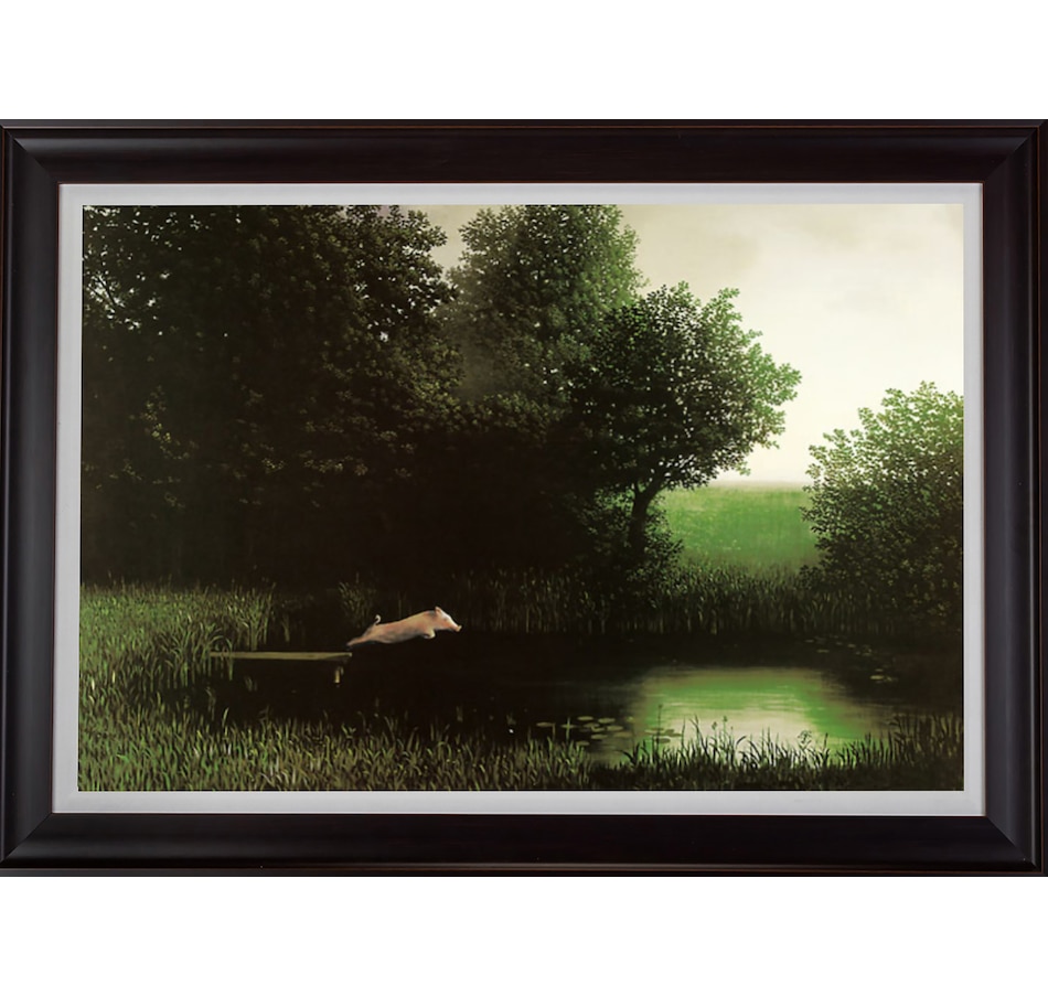 Image 627392.jpg, Product 627-392 / Price $189.99, Diving Pig by Michael Sowa from Pure Solutions Gallery Art on TSC.ca's Home & Garden department