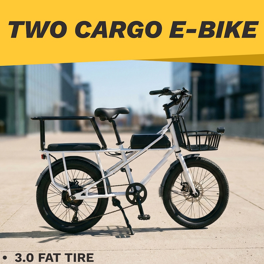 Image 627732_ALTMORE2.jpg, Product 627-732 / Price $1,599.99, GoTyger 20" 2-Seated Heavy Duty Cargo E-Bike from Gotyger on TSC.ca's Health & Fitness department
