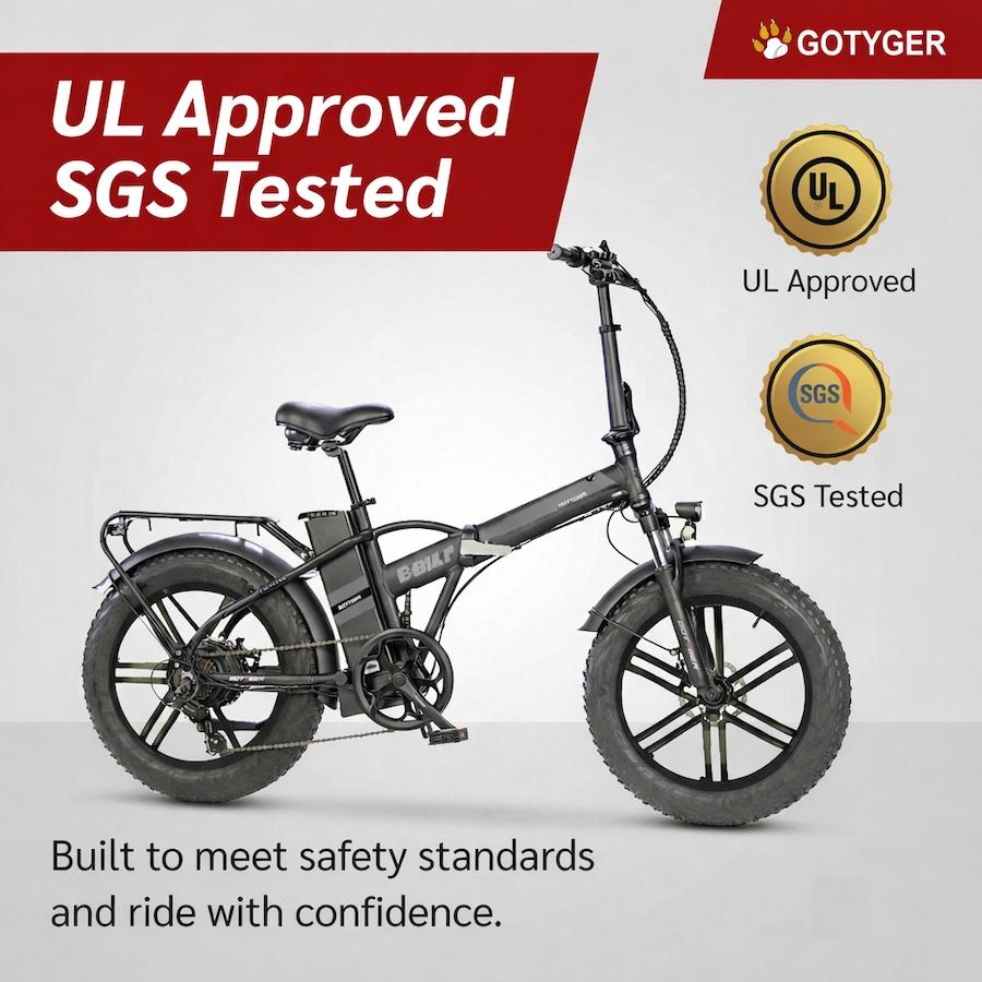 Image 627733_ALTMORE5.jpg, Product 627-733 / Price $1,599.99, GoTyger 20" 7-Speed With 4.0 Fat Tire 36V 55W Foldable E-Bike from Gotyger on TSC.ca's Health & Fitness department