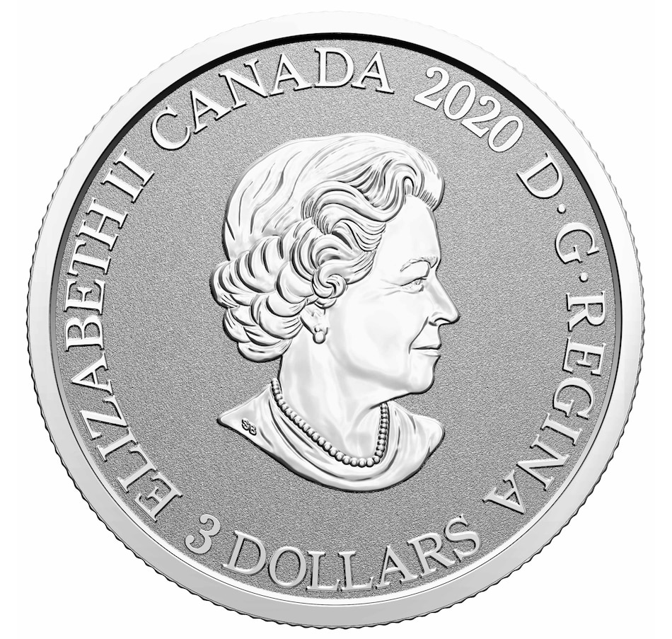 Image 627799_ALTMORE1.jpg, Product 627-799 / Price $54.95, 2021 $3 Fine Silver Floral Emblems of Canada Purple Saxifrage - Nunavut from The Coin Show with Steven Bromberg on TSC.ca's Coins department