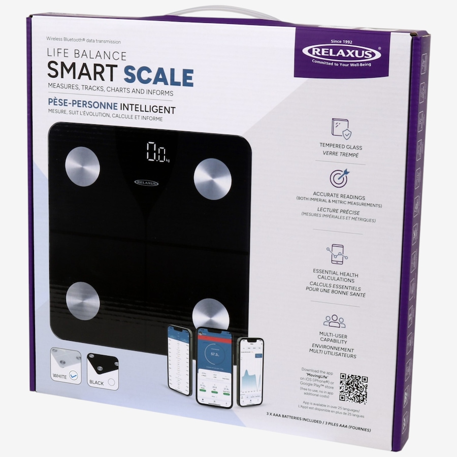 Image 627919_ALTMORE5.jpg, Product 627-919 / Price $49.99, Relaxus Life Balance Smart Scale from Relaxus on TSC.ca's Health & Fitness department