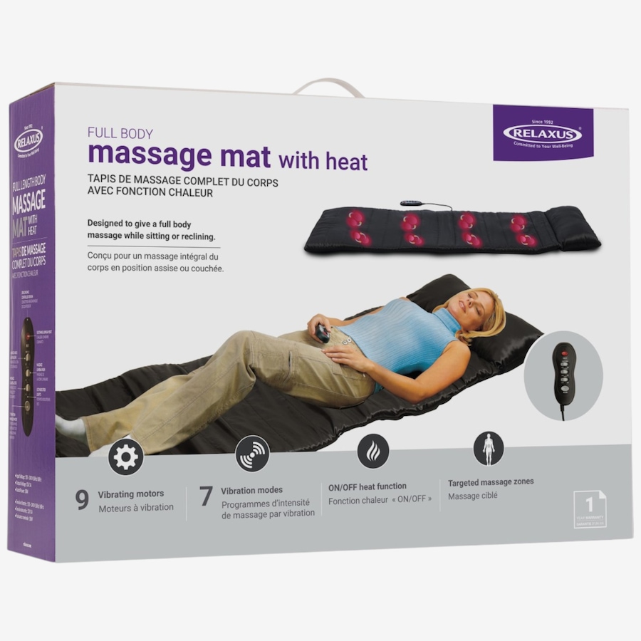 Image 627924_ALTMORE4.jpg, Product 627-924 / Price $119.99, Relaxus Full Body Massage Mat With Heat from Relaxus on TSC.ca's Health & Fitness department