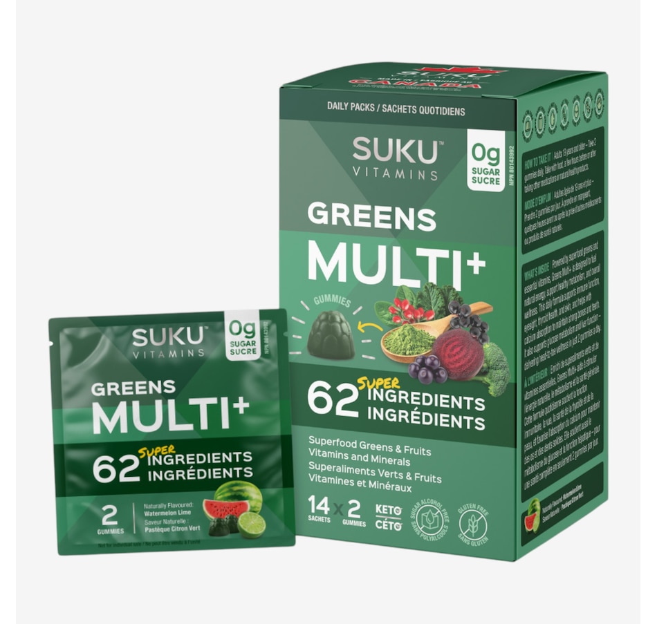 Image 627948_ALTMORE2.jpg, Product 627-948 / Price $79.96, Suku Greens Multi+ 4-Pack from SUKU Vitamins on TSC.ca's Health & Fitness department