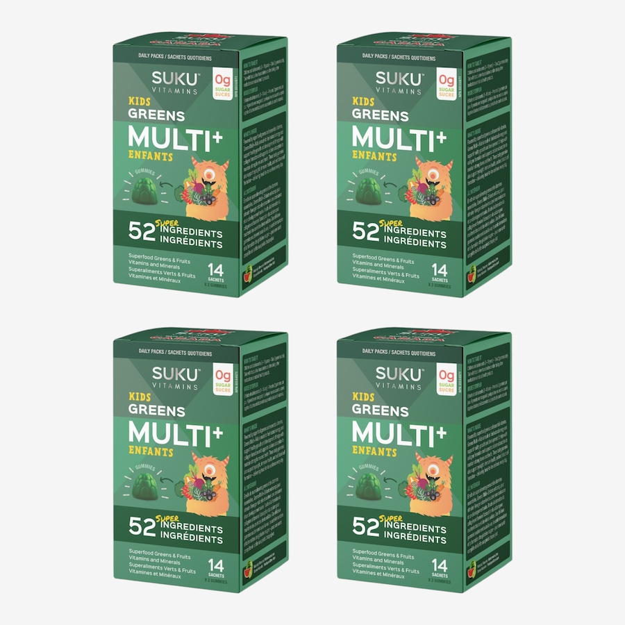 Image 627949.jpg, Product 627-949 / Price $79.96, SUKU Kids Greens Multi+ 4-Pack from SUKU Vitamins on TSC.ca's Health & Fitness department