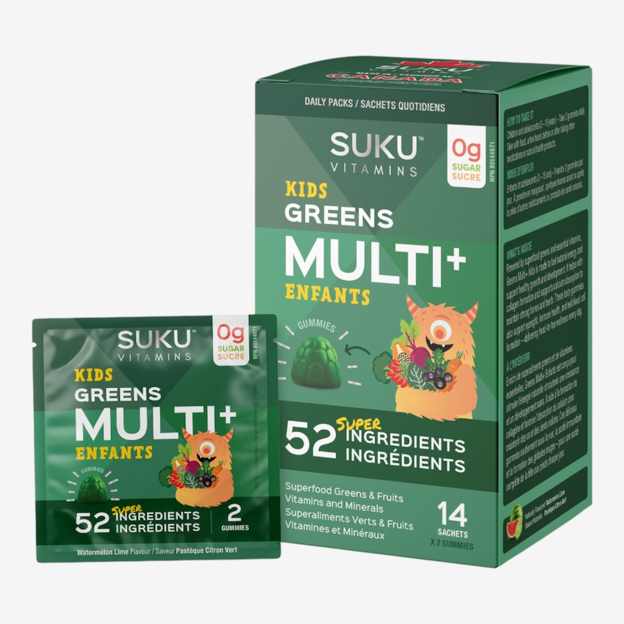 Image 627949_ALTMORE2.jpg, Product 627-949 / Price $79.96, SUKU Kids Greens Multi+ 4-Pack from SUKU Vitamins on TSC.ca's Health & Fitness department