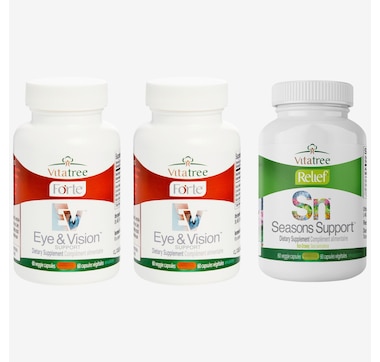 VitaTree Eye &amp; Vision Support 60-Day with Bonus Seasons Support 