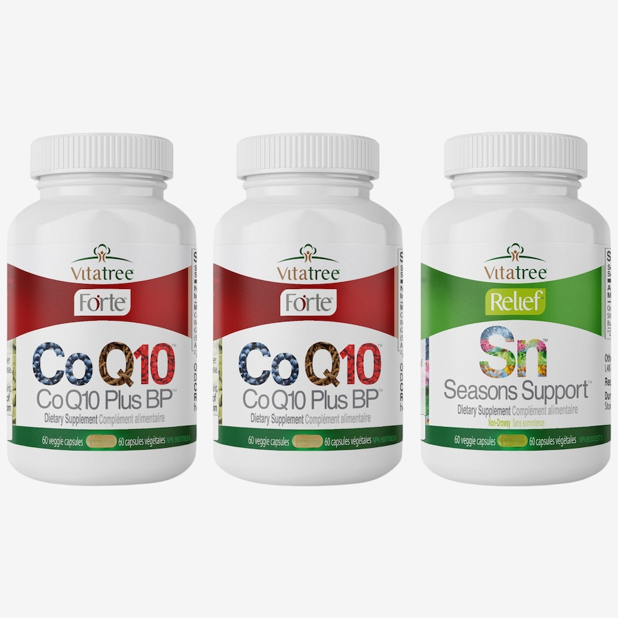 Image 627958.jpg, Product 627-958 / Price $72.99, VitaTree CO Q10 Plus BP 60-Day with Bonus Seasons Support from VitaTree Nutritionals on TSC.ca's Health & Fitness department