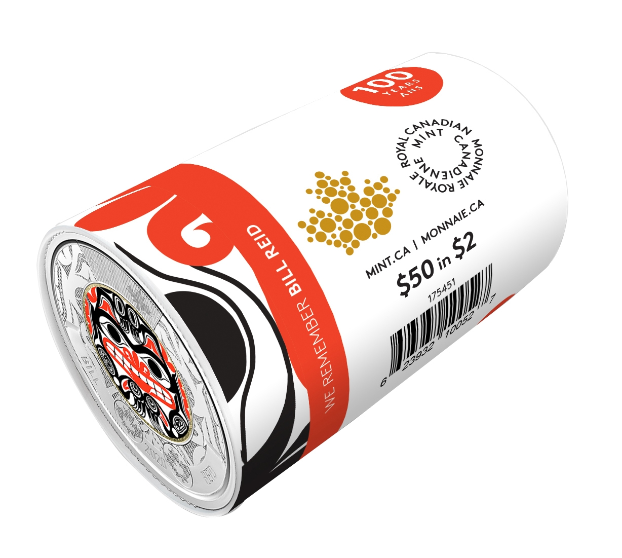 2020 $2 Special Wrap Roll: Haida Grizzly Bear Full Colour Bill