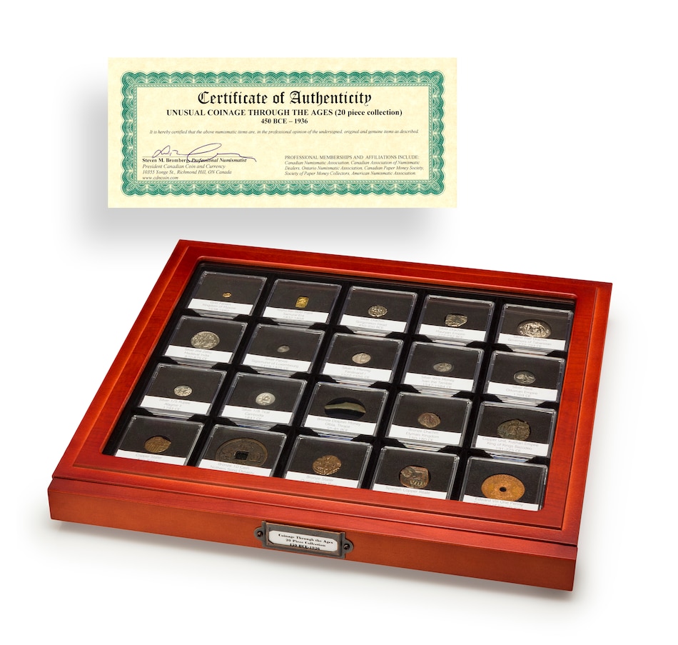 Image 629555.jpg, Product 629-555 / Price $1,995.00, Extraordinary Money of the World, 450 BCE to 1936, 20-Piece Collection from Canadian Coin & Currency on TSC.ca's Coins department