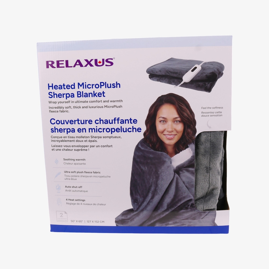 Image 630159_ALTMORE4.jpg, Product 630-159 / Price $75.99, Relaxus Heated Electric Sherpa Throw Blanket from Relaxus on TSC.ca's Home & Garden department