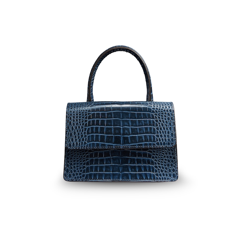 Image 630221_NVY.jpg, Product 630-221 / Price $165.00, ai Mini Croc Crossbody from ai on TSC.ca's Clothing & Shoes department