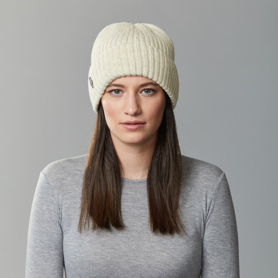 Image 630224_BGE.jpg, Product 630-224 / Price $69.00, Harricana Classic Beanie With Upcycled Fur Pom from Harricana on TSC.ca's Fashion department
