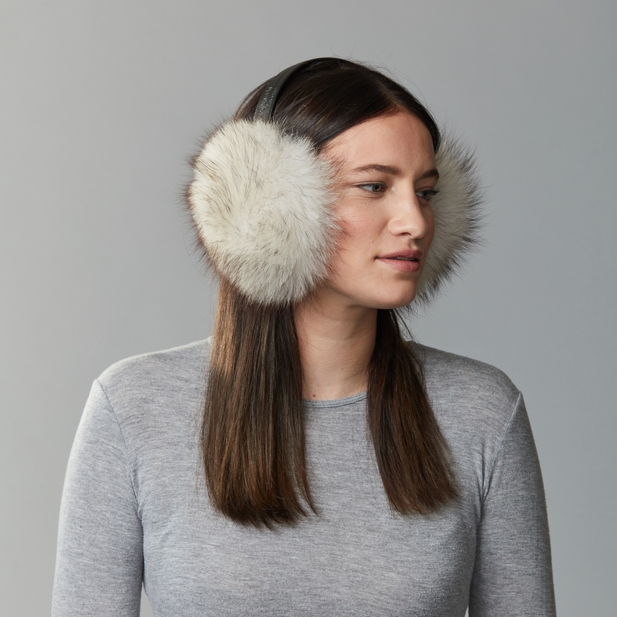 Image 630225_NFOX.jpg, Product 630-225 / Price $99.00, Harricana Earmuffs With Upcycled Fur from Harricana on TSC.ca's Fashion department