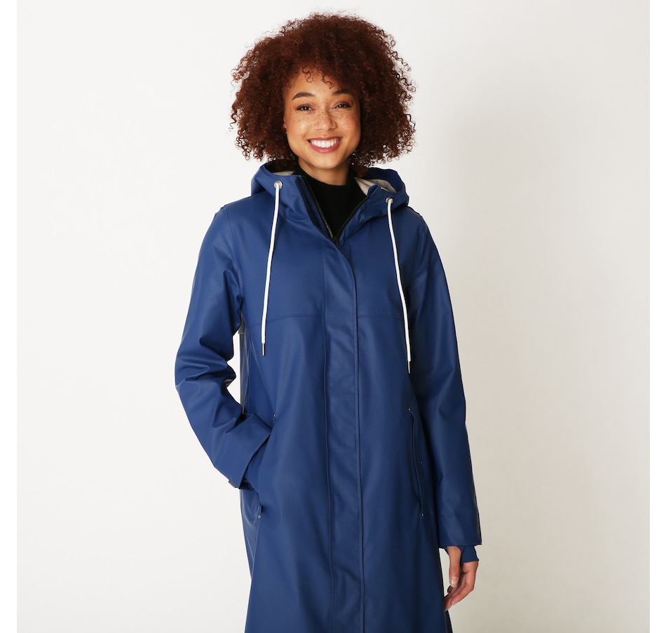 Image 630235_BLU.jpg, Product 630-235 / Price $325.00, Mernini Full Length Raincoat from Mernini on TSC.ca's Clothing & Shoes department