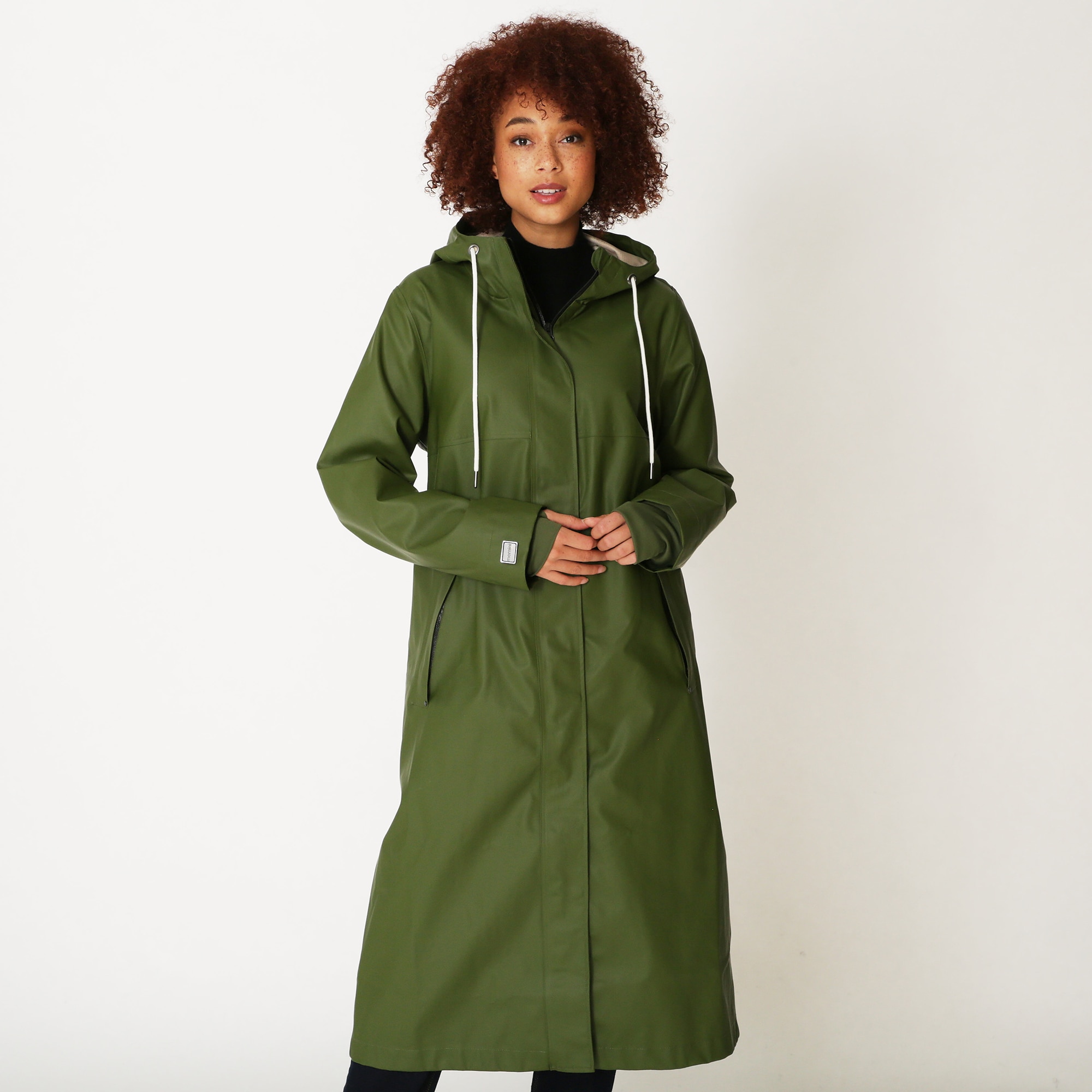 Ankle length hot sale rain coat