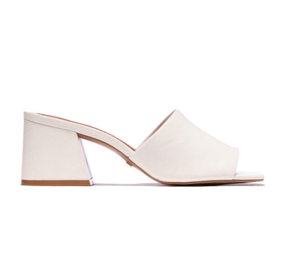 Image 630512_WHT.jpg, Product 630-512 / Price $128.00, L'Intervalle Clarabella Mule Heel Sandal from L'Intervalle on TSC.ca's Shoes department