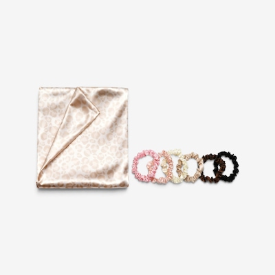 TruRitual Satin Pillowcases and Scrunchies Set
