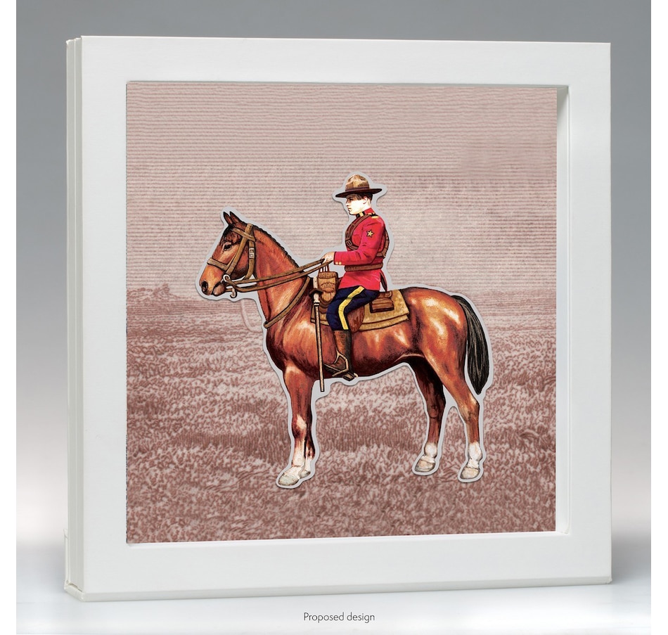 Image 630644.jpg, Product 630-644 / Price $289.95, Real Shape Iconic Canada 100 Grams Fine Silver Royal Canadian Mounted Police (Single) from Royal Canadian Mint (RCM) on TSC.ca's Coins department