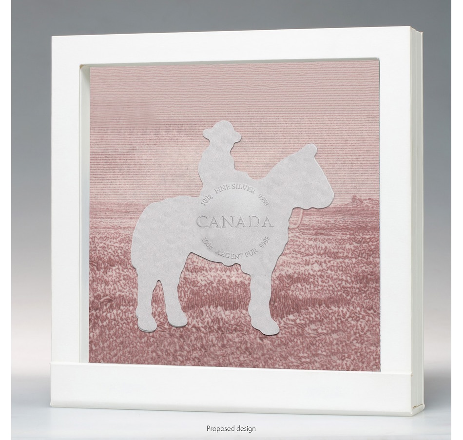 Image 630644_ALTMORE1.jpg, Product 630-644 / Price $289.95, Real Shape Iconic Canada 100 Grams Fine Silver Royal Canadian Mounted Police (Single) from Royal Canadian Mint (RCM) on TSC.ca's Coins department