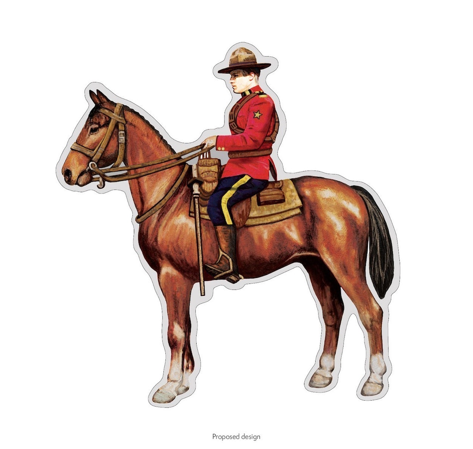 Image 630644_ALTMORE2.jpg, Product 630-644 / Price $289.95, Real Shape Iconic Canada 100 Grams Fine Silver Royal Canadian Mounted Police (Single) from Royal Canadian Mint (RCM) on TSC.ca's Coins department