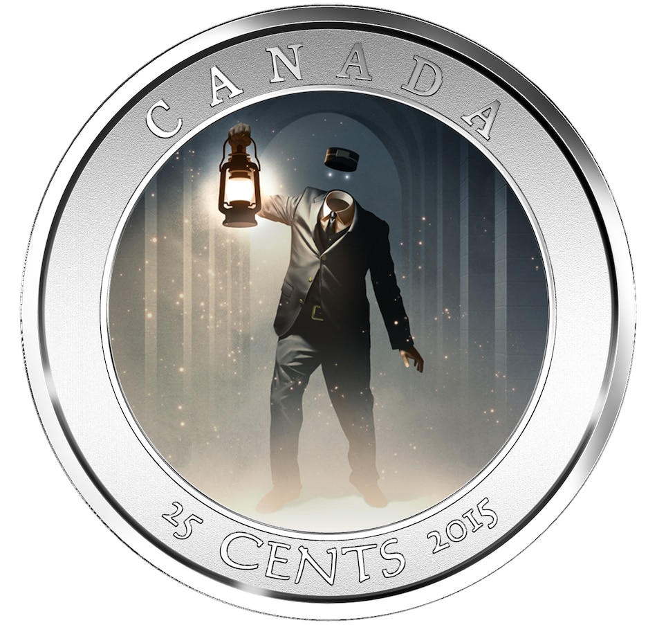 Image 630662_ALTMORE1.jpg, Product 630-662 / Price $29.95, 25-Cent Haunted Canada Lenticular Coin - The Brakeman from Royal Canadian Mint (RCM) on TSC.ca's Coins department