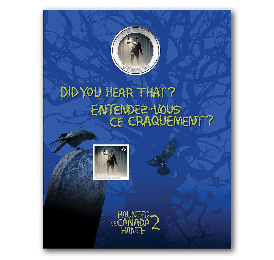Image 630662_ALTMORE3.jpg, Product 630-662 / Price $29.95, 25-Cent Haunted Canada Lenticular Coin - The Brakeman from Royal Canadian Mint (RCM) on TSC.ca's Coins department