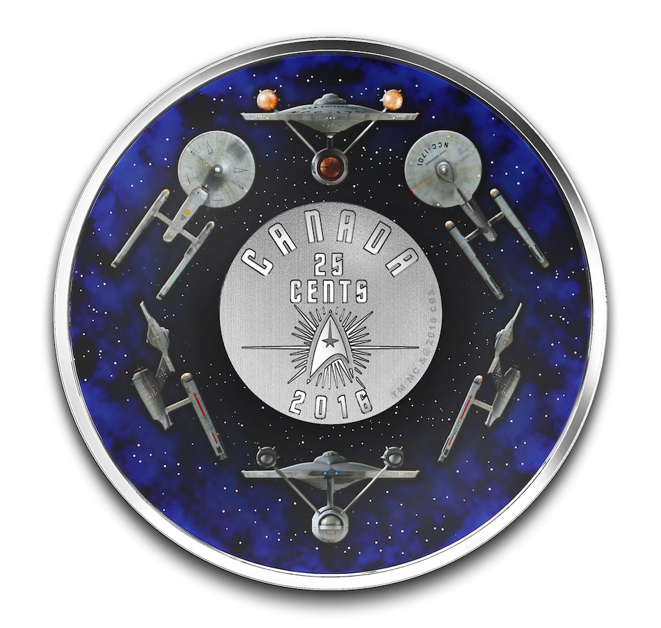 Image 630666_ALTMORE6.jpg, Product 630-666 / Price $58.88, Canada Post Star Trek Lenticular Stamp Sheet Enlargement plus RCM Coin and Stamp Set from Royal Canadian Mint (RCM) on TSC.ca's Coins department